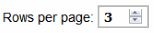 Rows per page field